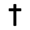 Jesus Christ crucifix, different shapes of crosses religious silhouette signs Royalty Free Stock Photo