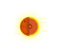 Anatomy of the Sun, The sun is basically a giant ball of gas and plasma Royalty Free Stock Photo