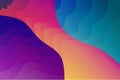 Abstract background with spectrums of vibrant colors in curvy shapes.