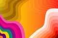 Abstract background with spectrums of vibrant colors in curvy shapes.