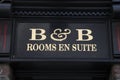 B&B Bed and Breakfast Sign