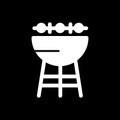 B-B-Q icon vector. barbecue sign.