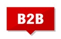 B2b red tag Royalty Free Stock Photo