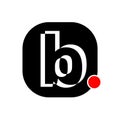 B brand name initial letter illustrative icon