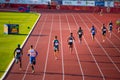 Men's 400m Race Takes Center Stage in the Enthralling Evening Glow at Track and Field