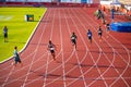 Men's 400m Race Unfolds in Captivating Evening Glow at Track and Field Contest for Worlds i