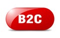 b2c button. b2c sign. key. push button. Royalty Free Stock Photo