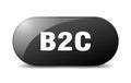 b2c button. b2c sign. key. push button. Royalty Free Stock Photo