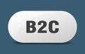 b2c button. b2c sign. key. push button. Royalty Free Stock Photo