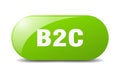 b2c button. b2c sign. key. push button. Royalty Free Stock Photo