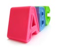 A, B, C letters - alphabet, literacy, education