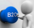 B2C Pressed Shows Business To Consumer And Selling