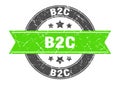 b2c stamp Royalty Free Stock Photo