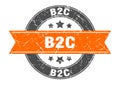 b2c stamp Royalty Free Stock Photo