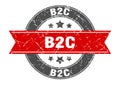 b2c stamp Royalty Free Stock Photo