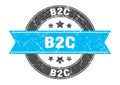 b2c stamp Royalty Free Stock Photo