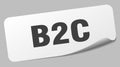b2c sticker. b2c label Royalty Free Stock Photo