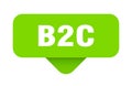 b2c sticker. b2c sign on transparent background Royalty Free Stock Photo