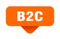 b2c sticker. b2c sign on transparent background Royalty Free Stock Photo