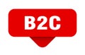 b2c sticker. b2c sign on transparent background Royalty Free Stock Photo