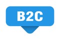 b2c sticker. b2c sign on transparent background Royalty Free Stock Photo