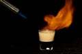 B52 cocktail with kahlua, baileys and cointreau Royalty Free Stock Photo