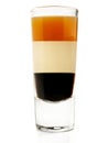 B52 Cocktail on white Background