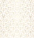 Seamless Arabesque Floral Pattern. Art Deco Style Background. Vector Abstract Flower Texture. Royalty Free Stock Photo