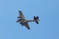 B-17 Flying Fortress Flyby with Blue Sky Royalty Free Stock Photo