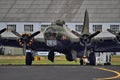 B-17 Flying Fortress preparing for takeoff