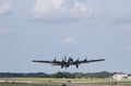 B-17 Flying Fortress Taking Off Royalty Free Stock Photo