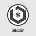 B2G - Bitcoiin. The Icon of Cryptocurrency or Market Emblem.