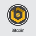 B2G - Bitcoiin. The Logo of Money or Market Emblem.