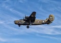 B-24 heavy bomber `Diamond Lil` flying in the Commemorative Air ForceÃ¢â¬â¢s Wings Over Dallas WWII Airshow November 12th, 2022. Royalty Free Stock Photo