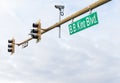 B.B. King Blvd street sign on traffic light in Memphis, TN