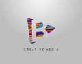 B Letter Logo. Play Media Concept Design Perfect for Cinema, Movie, Music,Video Streaming Icon or symbol