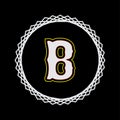 B letter logo in vector design