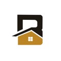 B letter Real Estate Logo Royalty Free Stock Photo