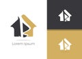 Real Estate Company B letter logo design, letter B in home vector icon. Royalty Free Stock Photo