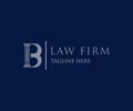 B logo lawyer firm logo design template