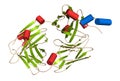 B-lymphocyte antigen CD20 epitope peptide fragment, bound to rituximab (Fab fragment). Indications for rituximab include leukemia