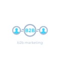 B2b marketing icon Royalty Free Stock Photo