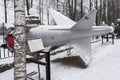 B-300 -missile air defense missile system S-25 (1955) (snowing)