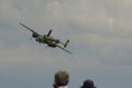 B-25 Mitchell WWII bomber fly-by
