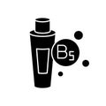 B5 panthenol in tube black glyph icon