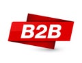 B2b premium red tag sign Royalty Free Stock Photo
