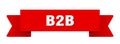 b2b ribbon isolated on transparent background. b2b ribbon Royalty Free Stock Photo