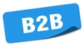 b2b sticker. b2b label Royalty Free Stock Photo
