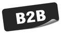 b2b sticker. b2b label Royalty Free Stock Photo