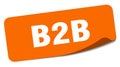 b2b sticker. b2b label Royalty Free Stock Photo